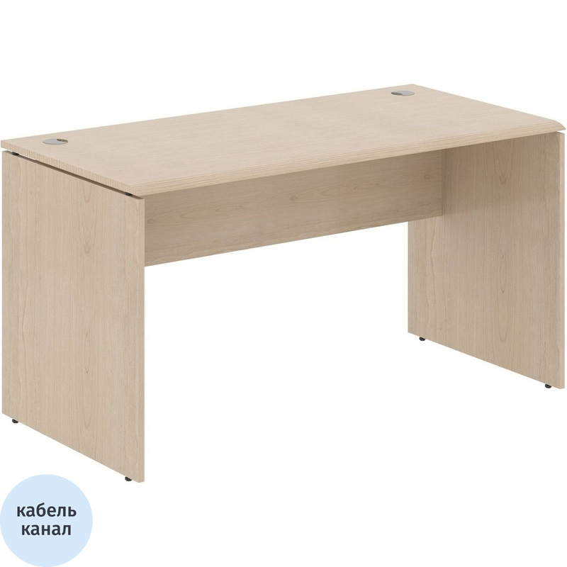 Изображение товара Стол письменный Wave WST 147 прямой бук тиара серый 1400x700x750 мм