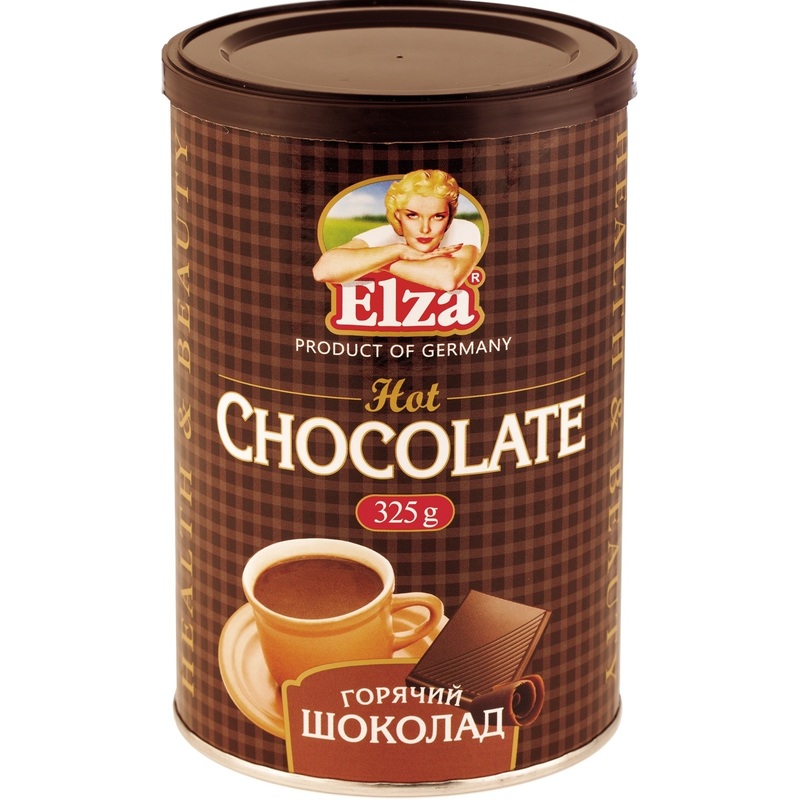 Изображение товара Горячий шоколад Elza в банке 325 г натуральный какао без добавок