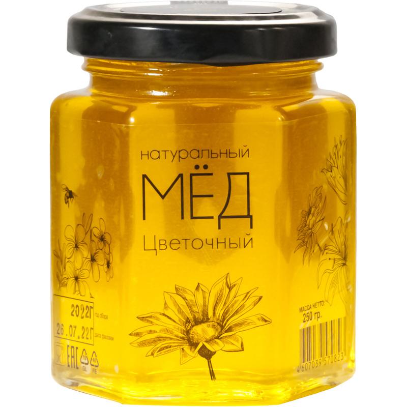 Изображение товара Мед Медовые Вечера Цветочный 250 г