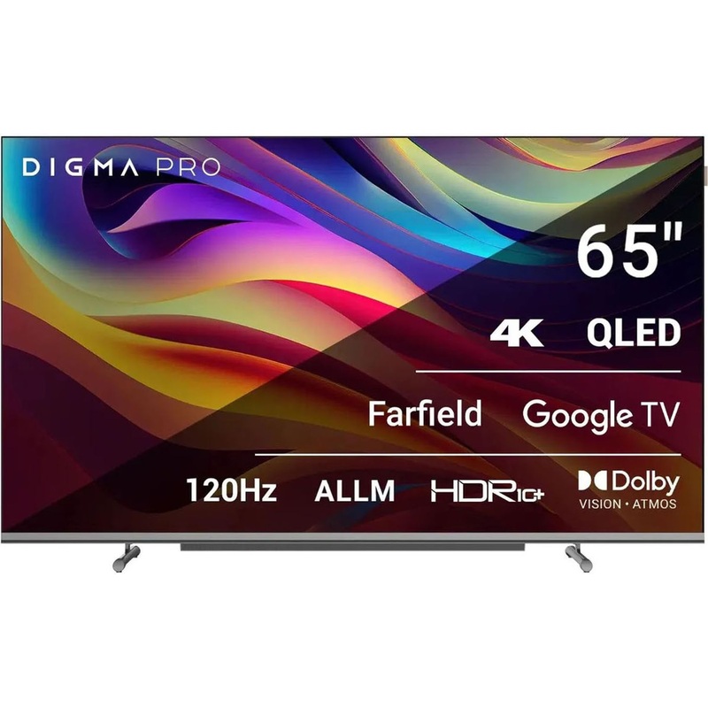 Изображение товара Телевизор 65 Digma Pro 65L 4K HDR Smart TV Google Wi-fi Bluetooth