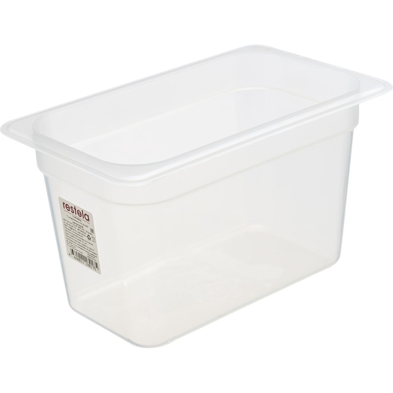 Изображение товара Гастроемкость Restola GN 1/4 26.5x16.2x15 см 4 л полипропилен профессиональная