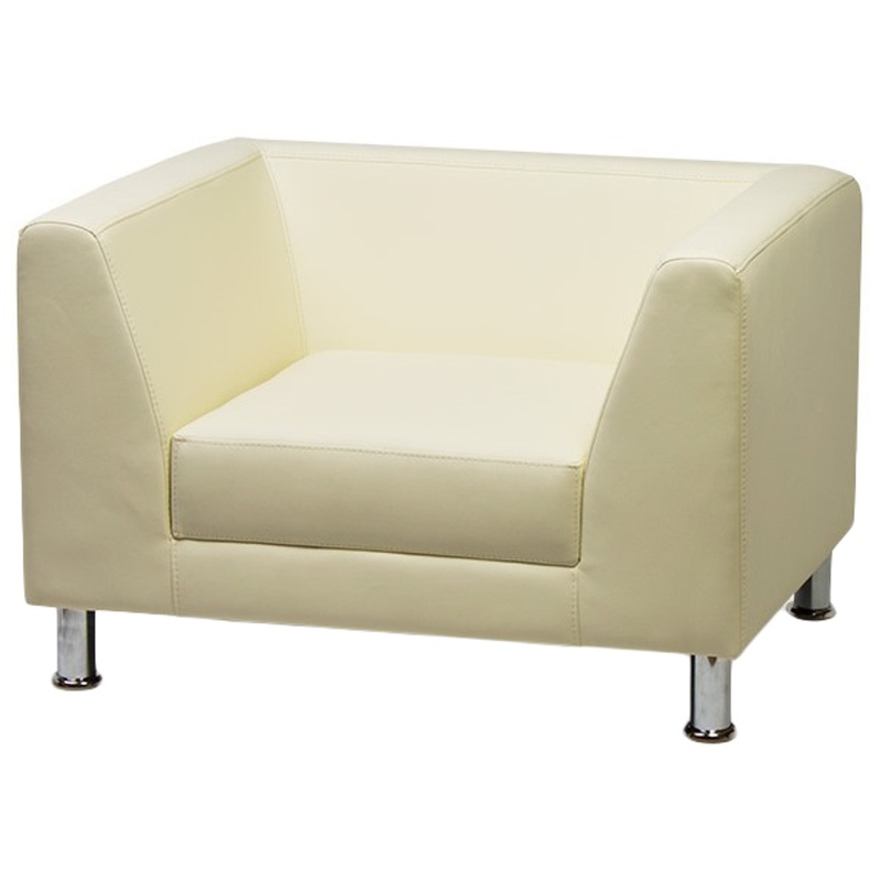 Изображение товара Кресло Evolution слоновая кость из искусственной кожи офисное и интерьерное