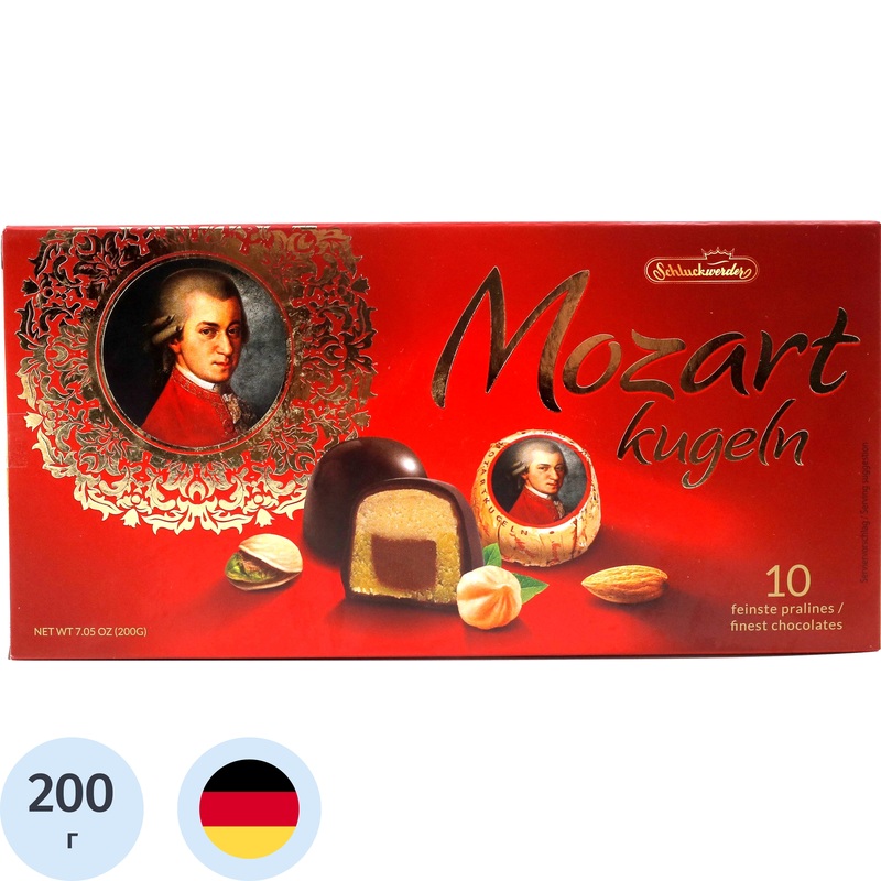 Изображение товара Конфеты шоколадные Mozart Kugeln с марципаном 200 г Германия