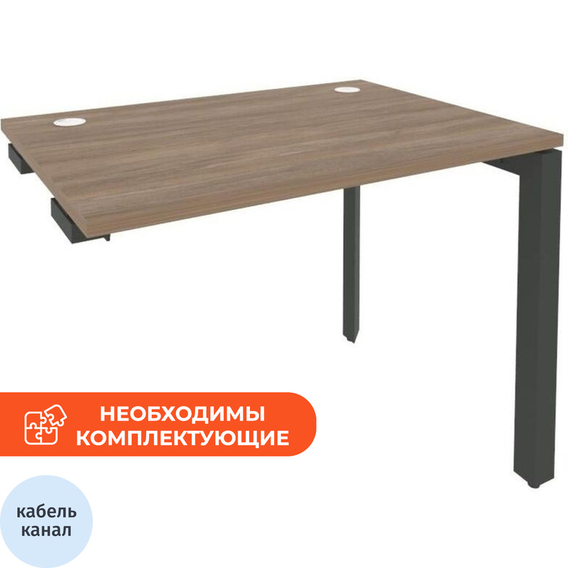 Изображение товара Стол прямой ONIX П O.MP-SPR-1.7 дуб аризона антрацит регулируемый металлический каркас