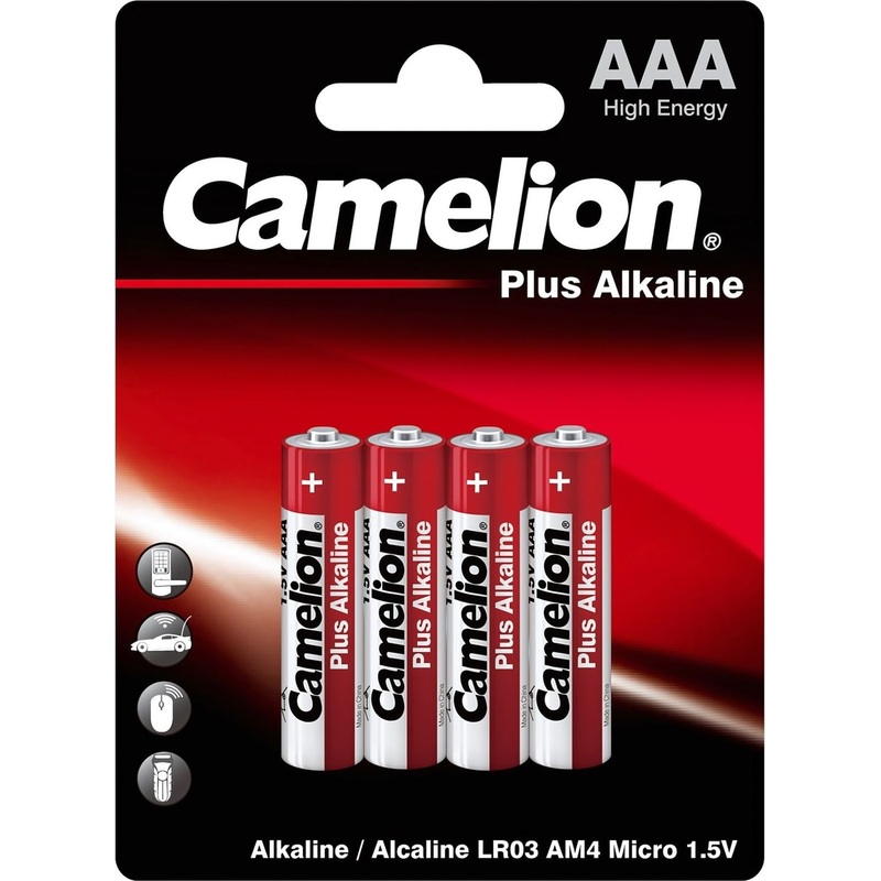 Изображение товара Батарейка ААА мизинчиковая Camelion Plus Alkaline блистер 4 шт
