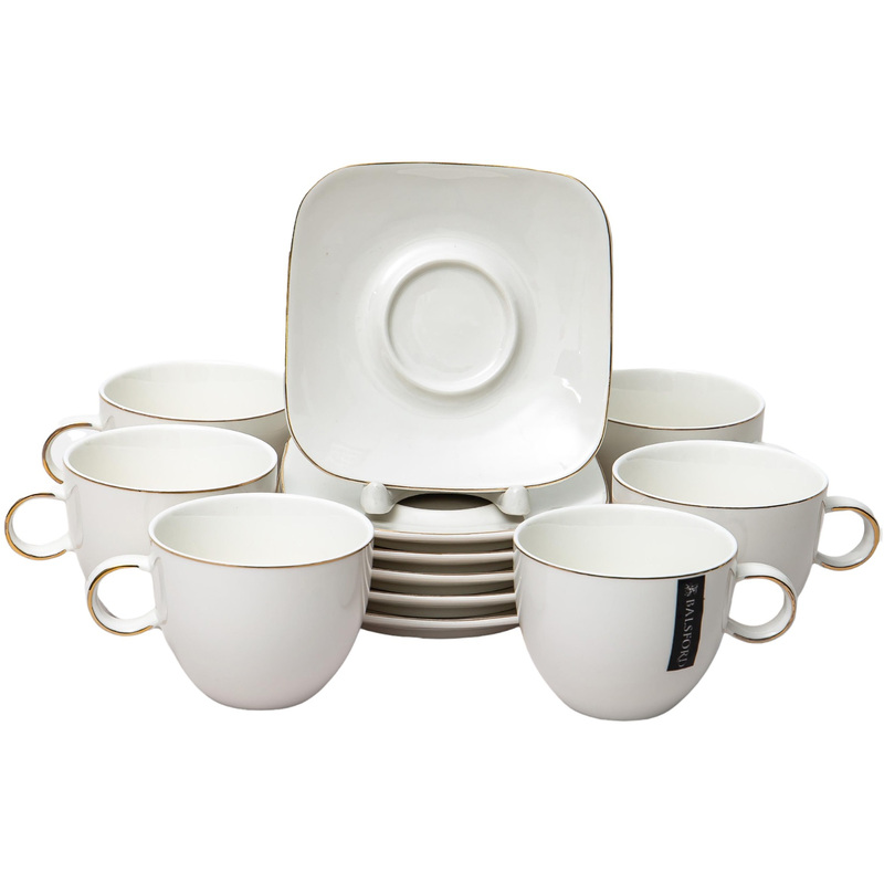 Изображение товара Набор чайный Balsford Грация Хама 6 персон фарфор подарочный 12 предметов