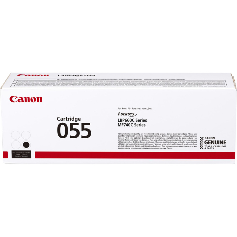 Изображение товара Лазерный картридж Canon 055 BK черный для MF746Cx и LBP664Cx