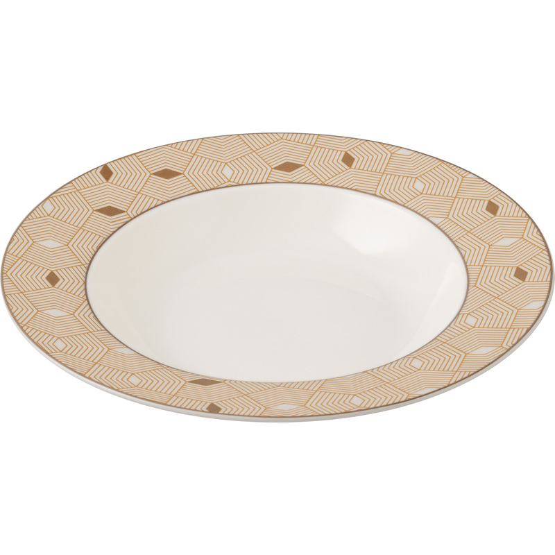 Изображение товара Тарелка суповая Nadoba Mari Gold фарфор 22 см