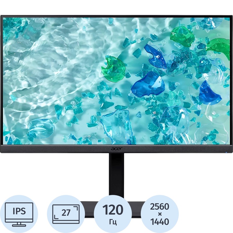 Изображение товара Монитор 27 Acer Vero B277UGbmiiprzx чёрный с IPS и HDR, 120 Гц