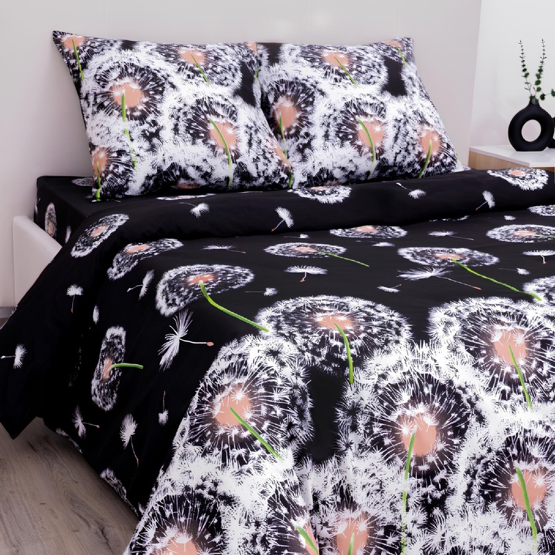 Изображение товара Постельное белье Василиса евро из бязи 70x70 см комплект с простыней 216x240 см и пододеяльником 20