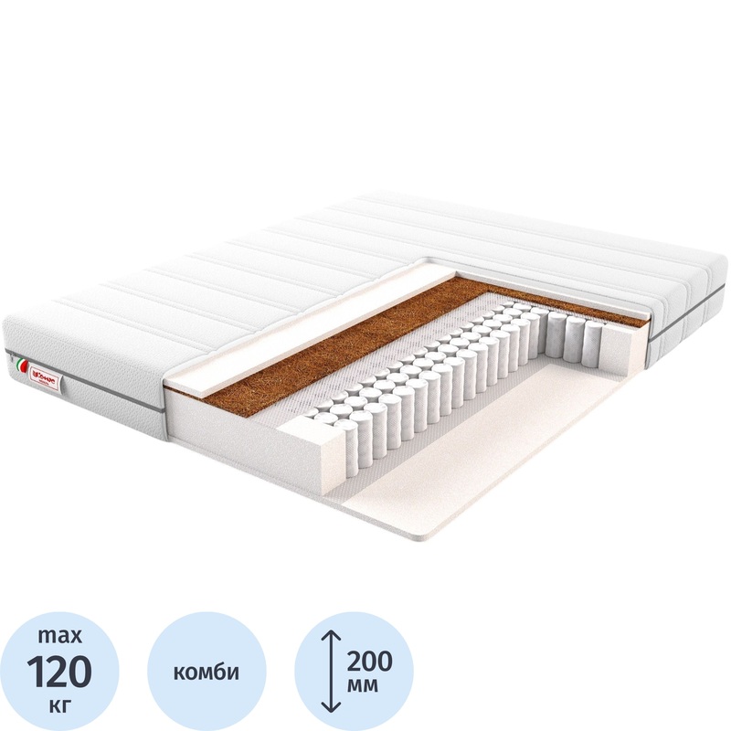 Изображение товара Матрас Комус Мебель SLV20 roll (2000x1600 мм)