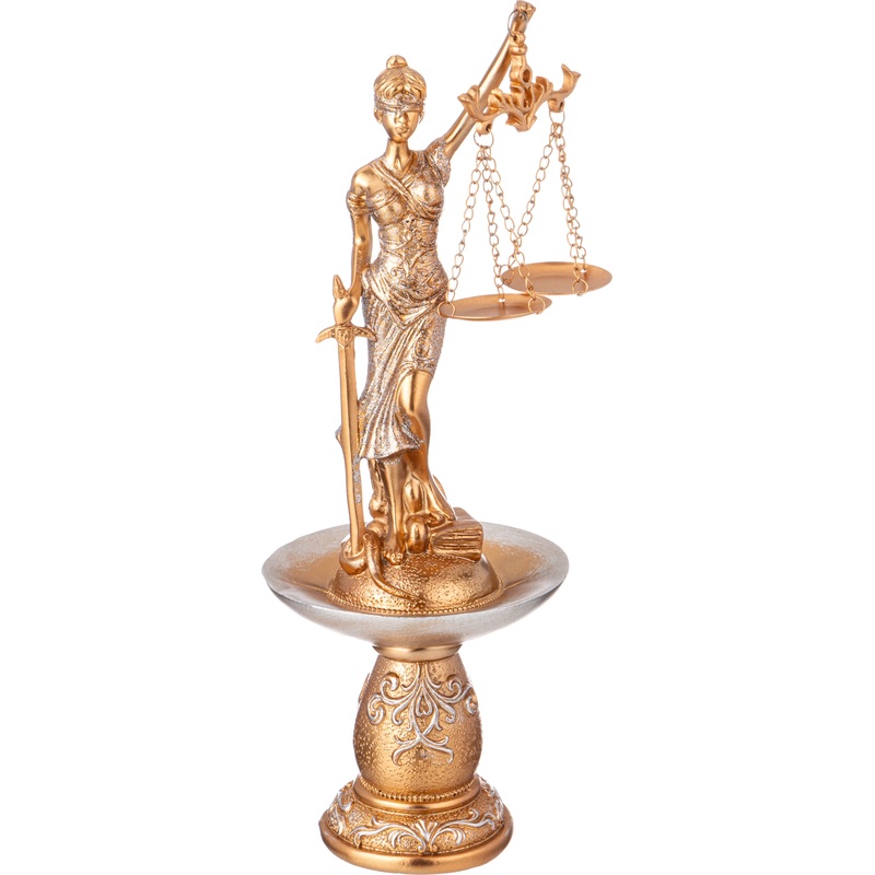 Изображение товара Декоративная фигурка Lefard Фемида из полистоуна, классический стиль, бронзовый цвет