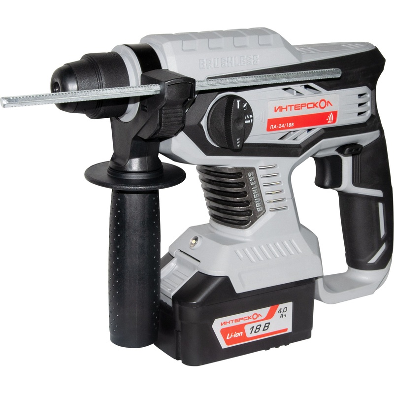 Изображение товара Аккумуляторный перфоратор Интерскол ПА-24/18В профессиональный 3 режима