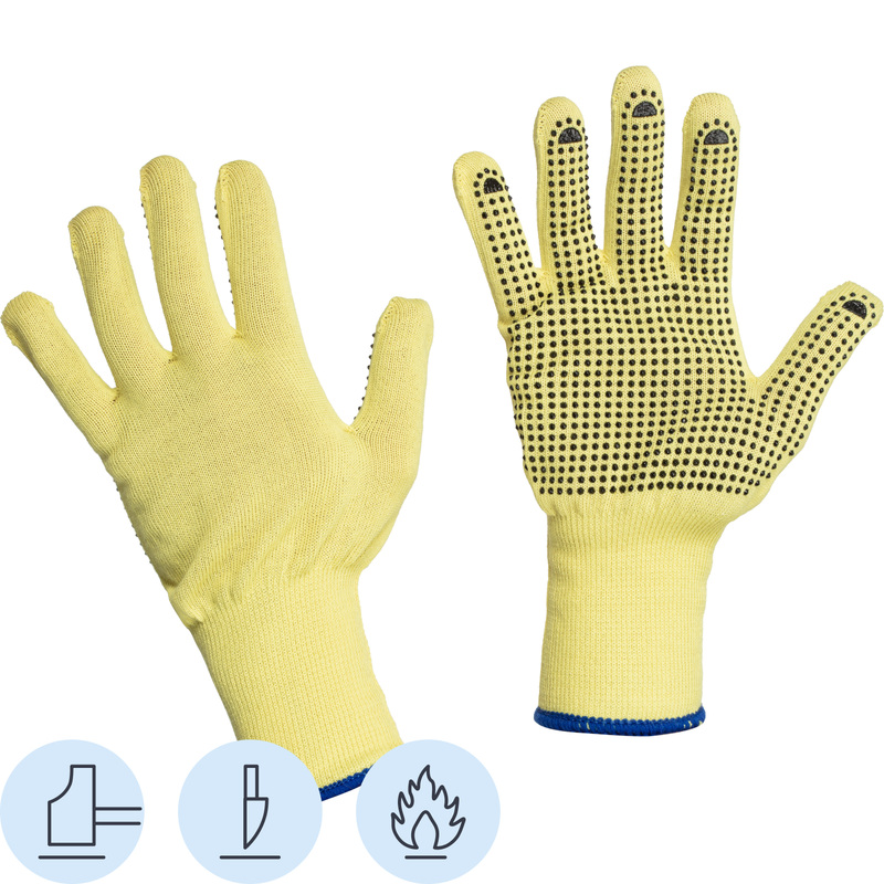 Изображение товара Перчатки термостойкие Manipula Арамакс Слим Грип KVG50/MG311 кевларовые XL