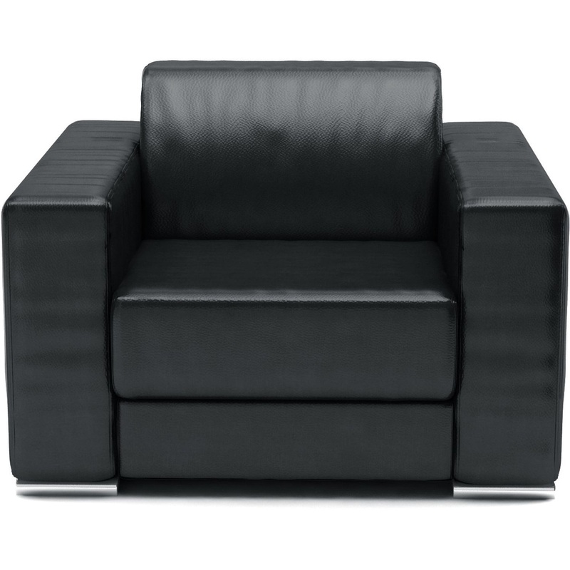 Изображение товара Кресло Энрико E-1 чёрное экокожа стильное и комфортное