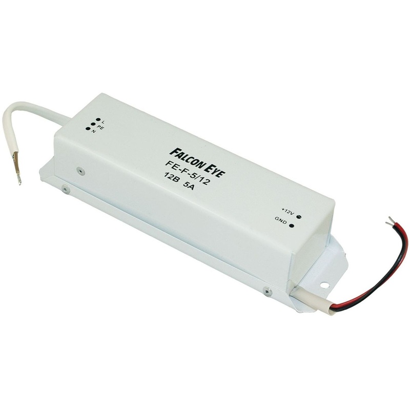 Изображение товара Блок стабилизированного питания Falcon Eye FE-F-5/12 12 В 5 А IP67 для уличных устройств