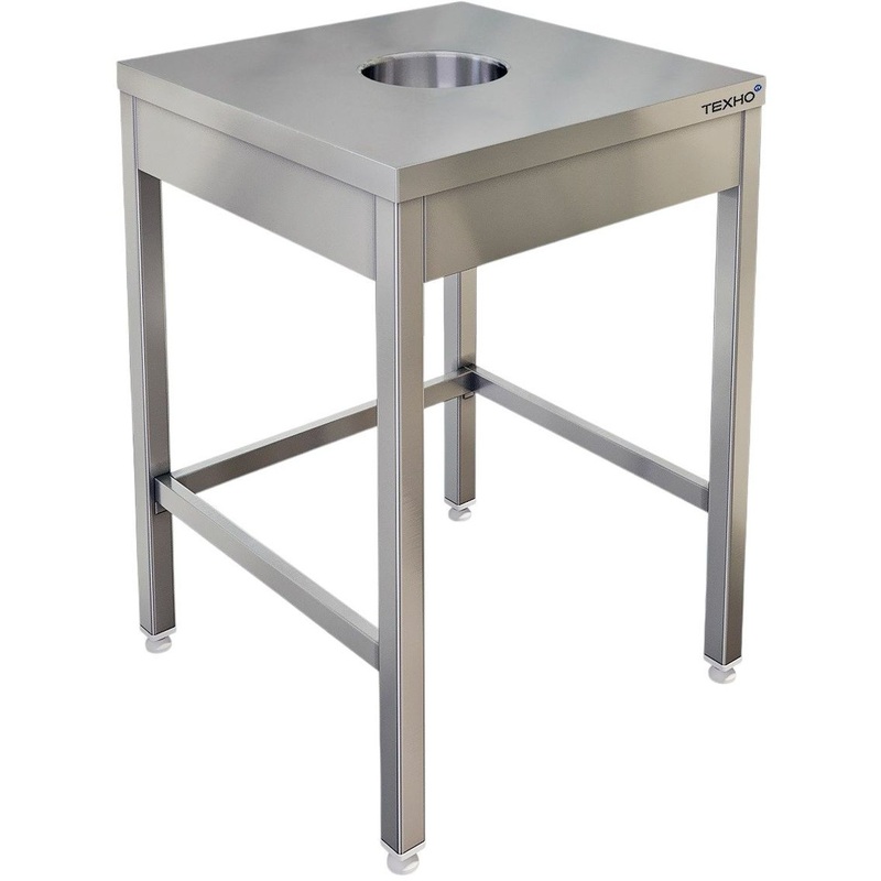 Изображение товара Производственный стол из нержавеющей стали СПС-832/607 600x700x850 мм