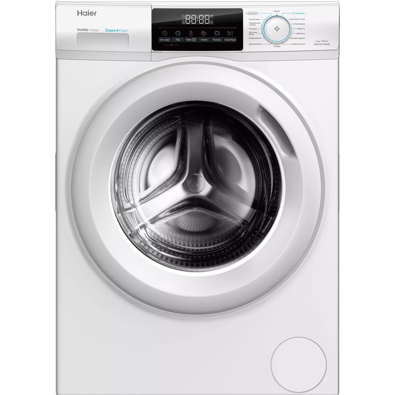 Изображение товара Стиральная машина Haier HW65-BP129301B фронтальная 6.5 кг A+++ Изображение товара Стиральная машина Haier HW65-BP129301B фронтальная 6.5 кг A+++