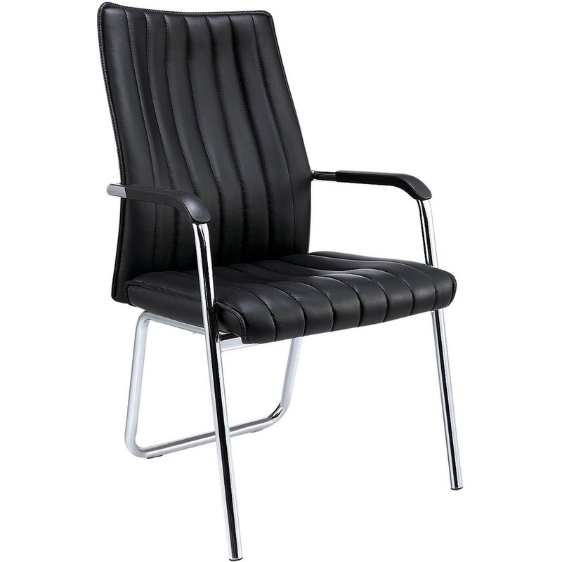 Изображение товара Конференц-кресло Easy Chair 811 VPU черное из искусственной кожи металлоконструкция