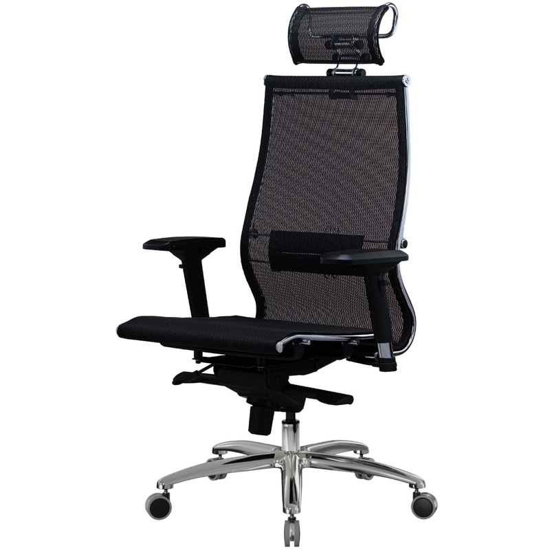 Изображение товара Кресло для руководителя Метта Samurai S-3.05 чёрное с сеткой и механизмом Multi Block