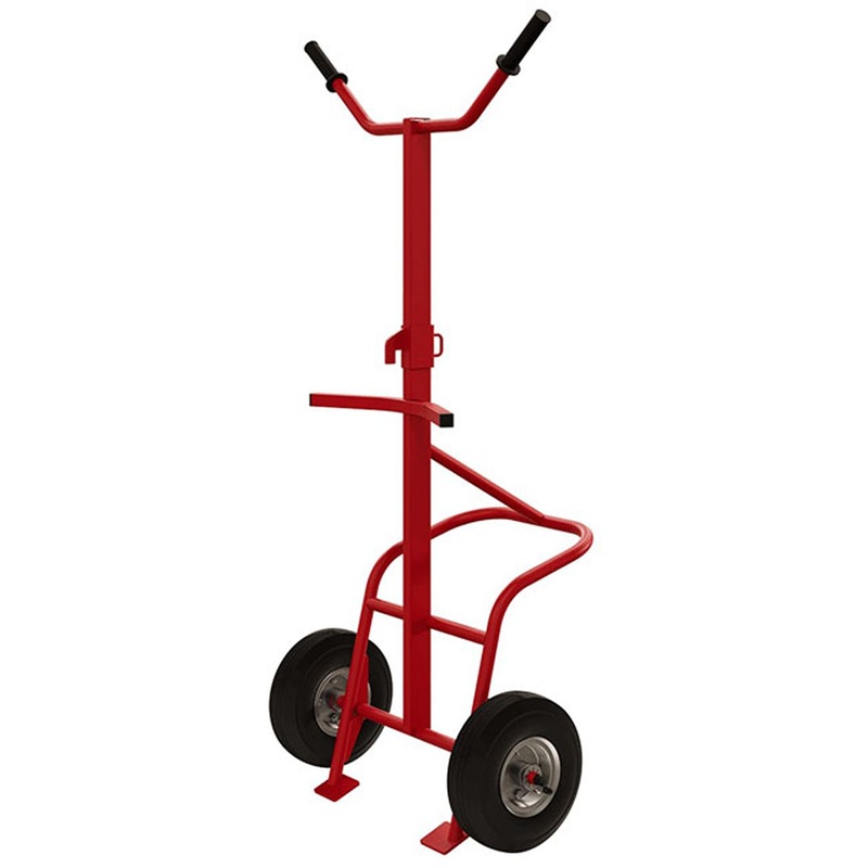 Изображение товара Тележка грузовая Red Tool для бочек грузоподъёмность 220 кг (литые колёса 250 мм, КБ 1 RT)