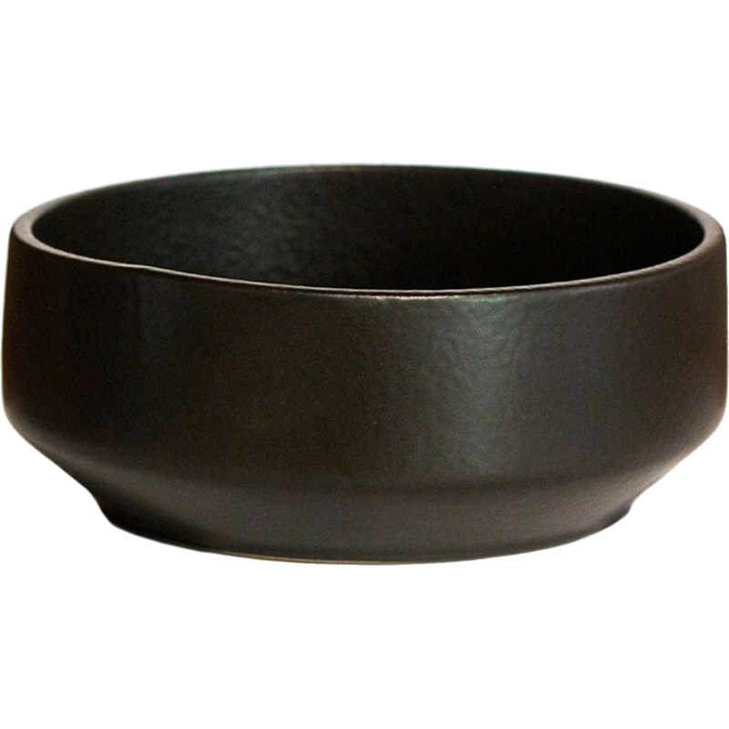 Изображение товара Набор салатников фарфоровых P.L. Proff Cuisine Smooth Black Raw Stellar 15 см 500 мл чёрный (6 штук в упаковке)