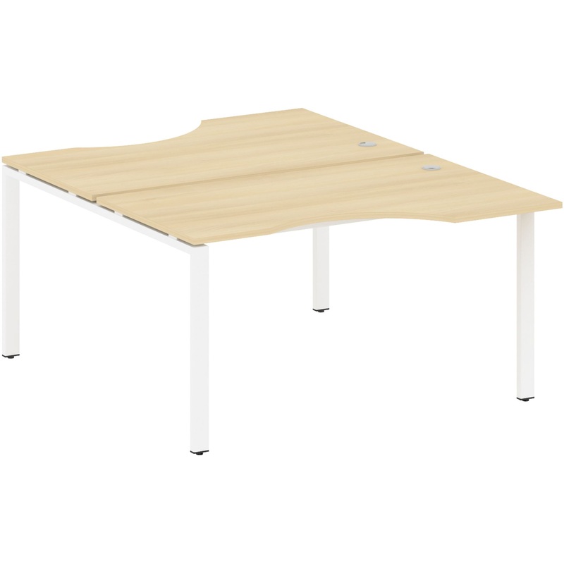 Изображение товара Рабочая станция Metal System Style БП.РАС-СА-2.2 (акация лорка/белый, 1400x1835х750 мм)