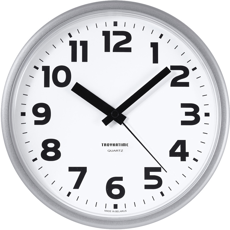 Изображение товара Настенные часы Troyka 22.5х22.5 см кварцевый механизм корпус пластик