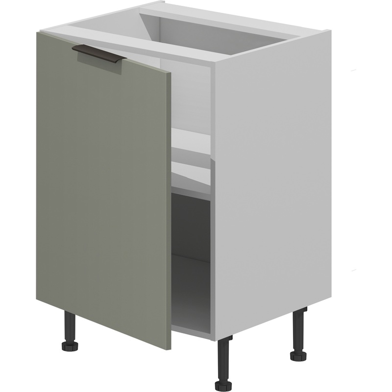 Изображение товара Шкаф кухонный VOK B1D_72_40 платиновый зелёный 400х530х870 мм