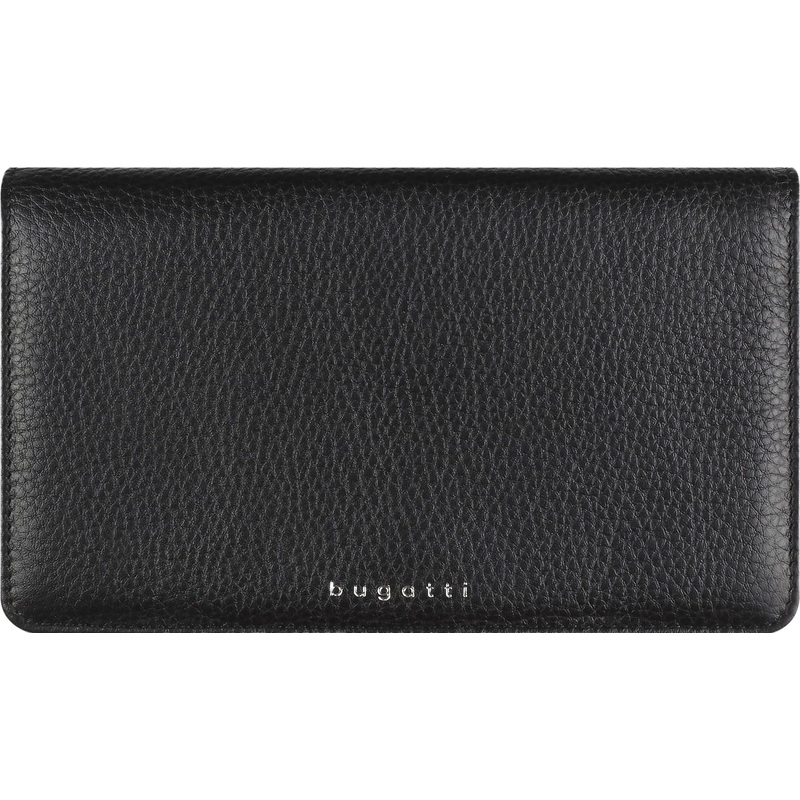 Изображение товара Женский кошелек Bugatti Lady Top из натуральной кожи черный компактный