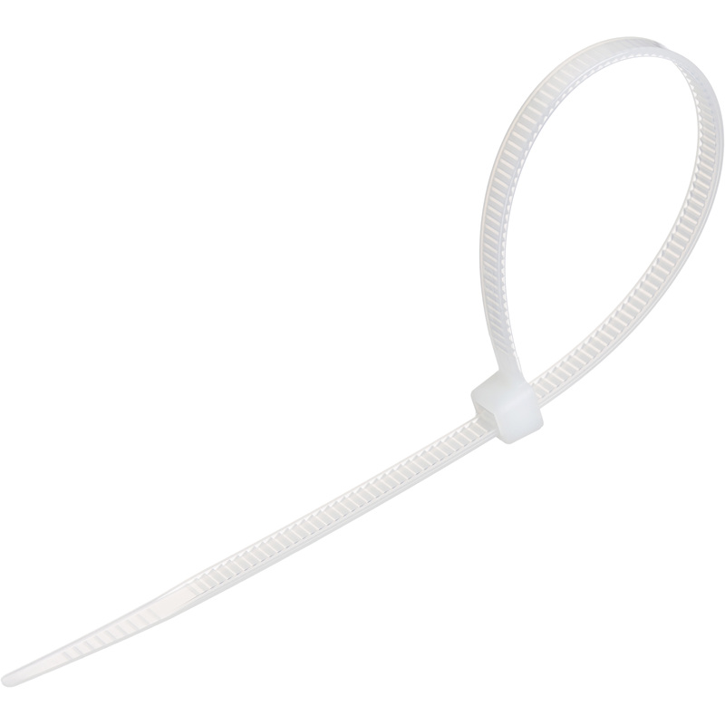 Изображение товара Стяжка BigTech 200x4.5 мм белая 100 штук в упаковке