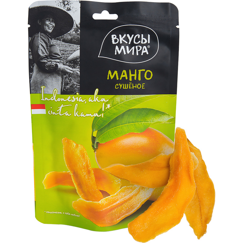 Изображение товара Сухофрукты Вкусы мира Манго сушеное 80 г
