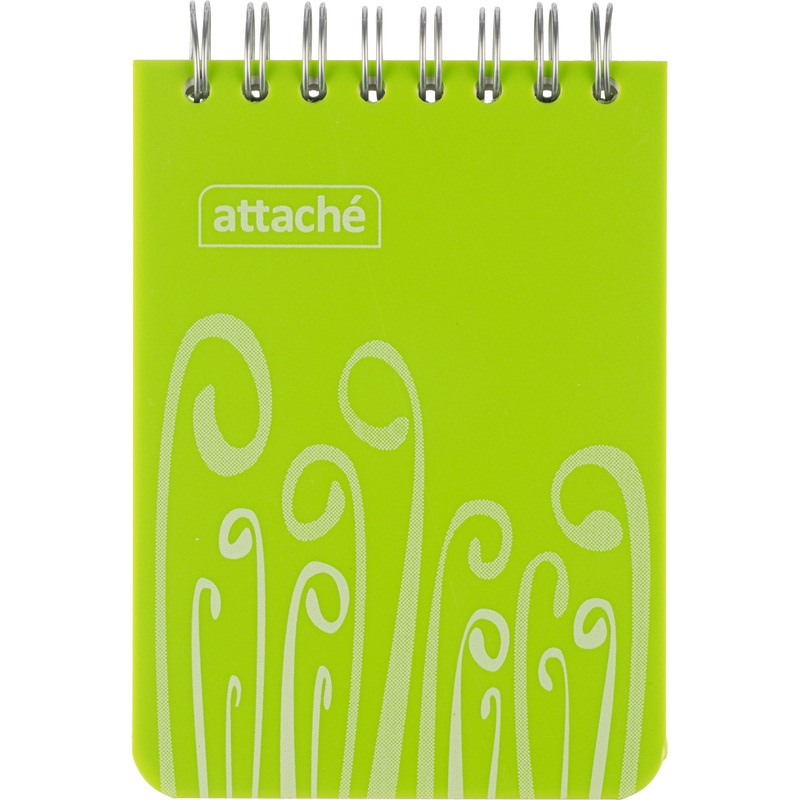 Изображение товара Блокнот Attache Fantasy А7 80 листов салатовый в клетку на спирали