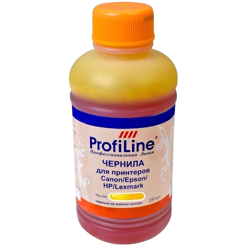Изображение товара Чернила Profiline Premium желтые для Canon, Epson, HP, Lexmark