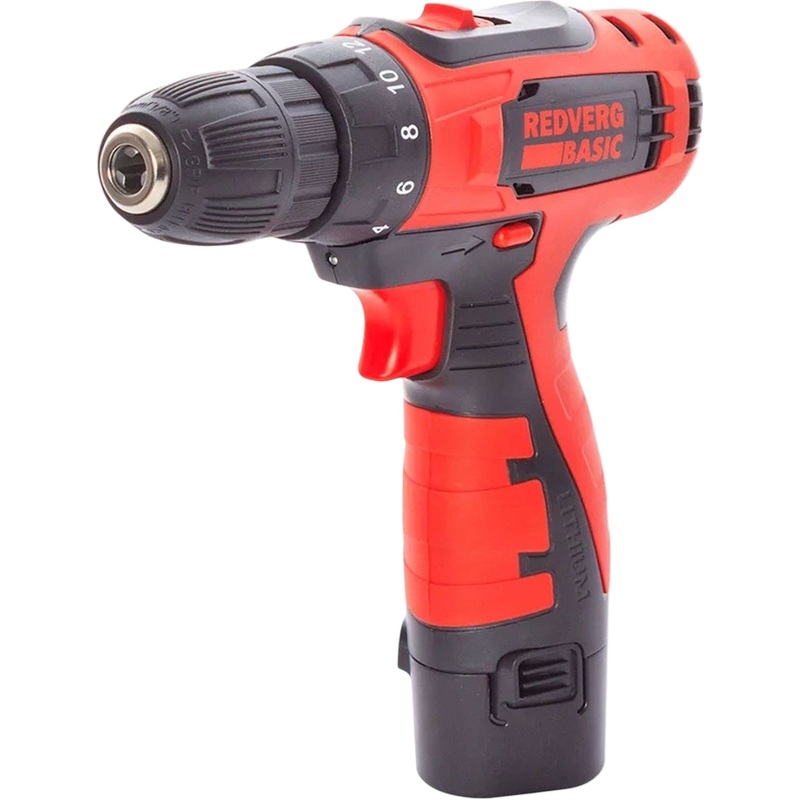 Изображение товара Дрель шуруповерт Redverg Basic SD12LE 12В 1 5 Ач две скорости