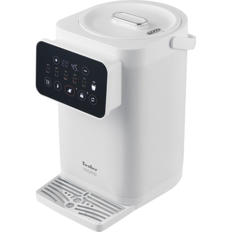 Изображение товара Термопот Tesler TP-5020 белый 5 литров современный нагреватель с сенсорной панелью