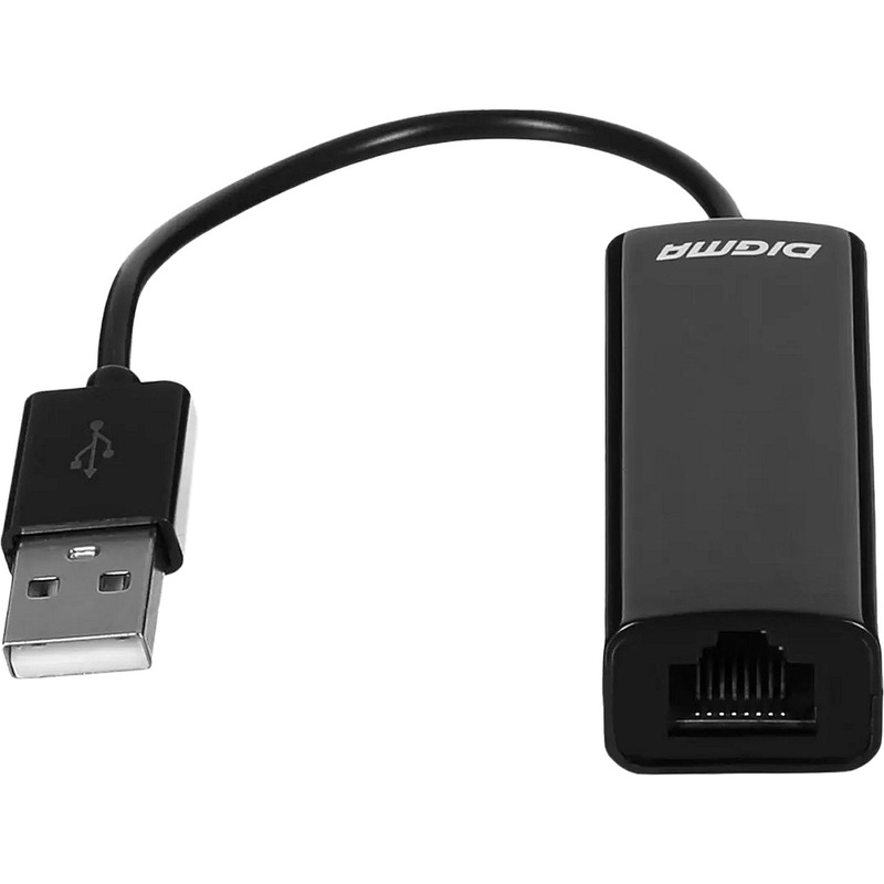 Изображение товара Сетевой адаптер Digma D-USB2-LAN100 для подключения по Ethernet USB 2.0