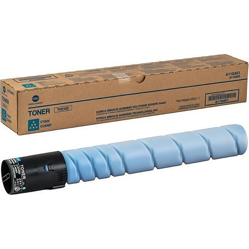 Изображение товара Лазерный картридж Konica Minolta TN-221C голубой оригинальный для bizhub C227 C287