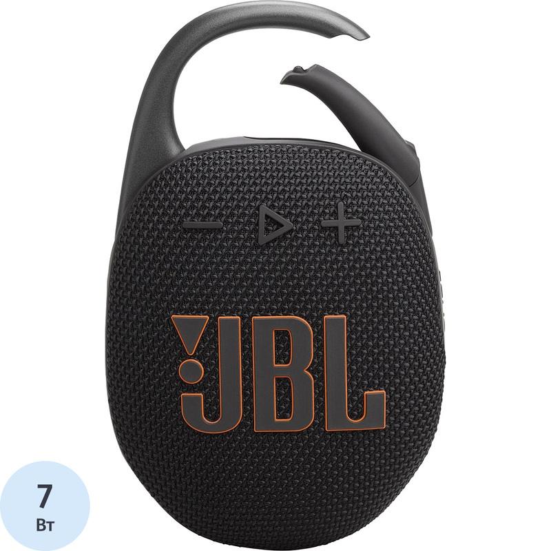 Изображение товара Акустическая система JBL Clip 5 водо- и пылезащитная Bluetooth портативная черная