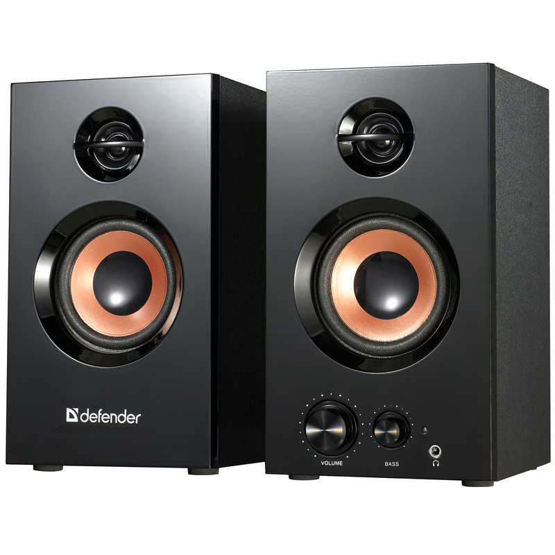 Изображение товара Колонки 2.0 Defender Aurora S20 черные с мощностью 20 Вт