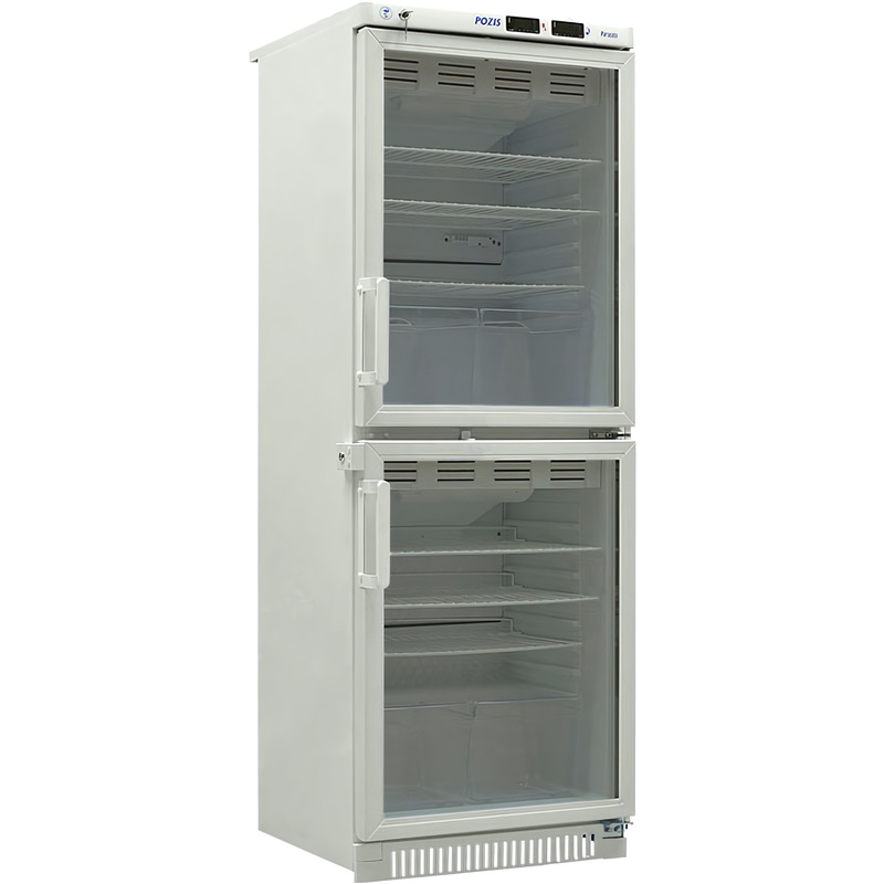 Изображение товара Фармацевтический холодильник Pozis ХФД-280 280 л двухкамерный стеклянные двери