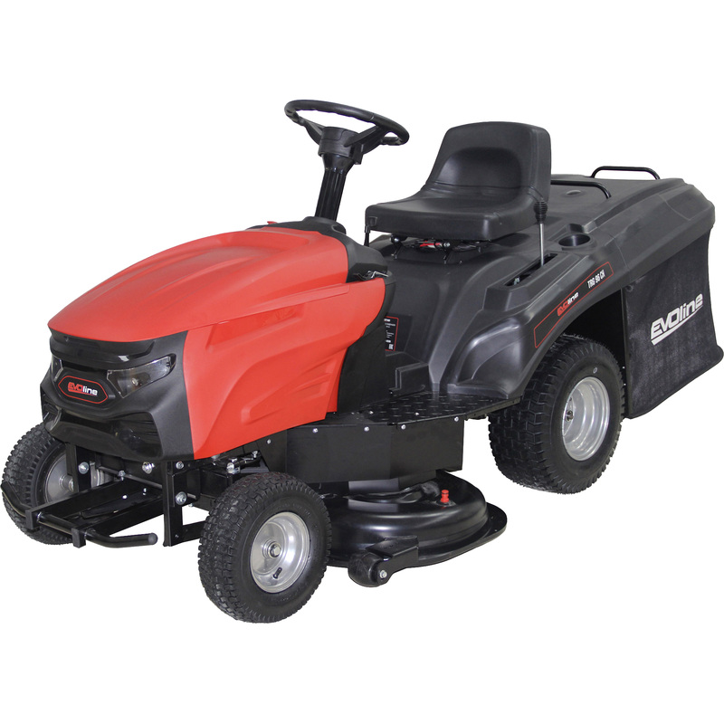 Изображение товара Газонокосилка бензиновая с сиденьем EVOline TRG 96 CH мощность 12.5 л.с дальний привод