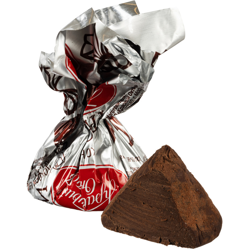 Изображение товара Конфеты шоколадные Трюфели 3 кг от Красного Октября темный шоколадный наполнитель