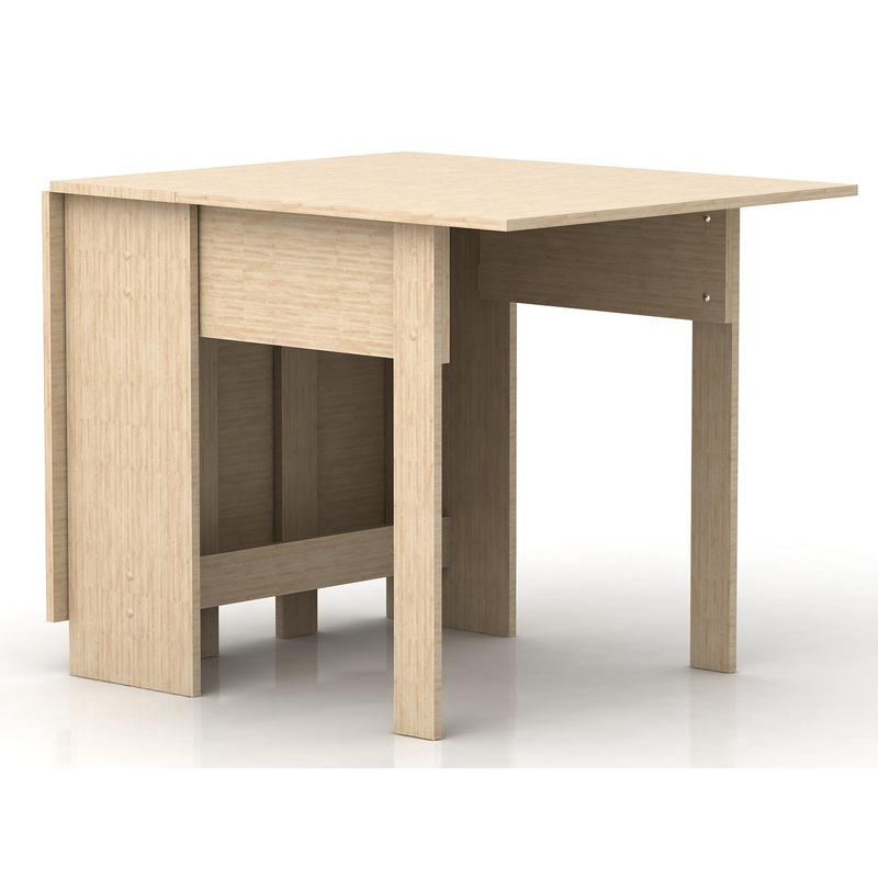 Изображение товара Обеденный раскладной стол-книжка Д-257 из ЛДСП дуб молочный