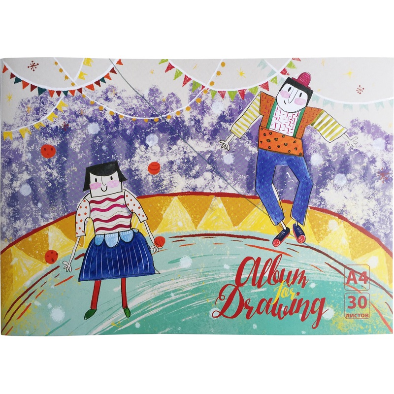 Изображение товара Альбом для рисования Комус Класс №1 School Цирк А4 30 листов