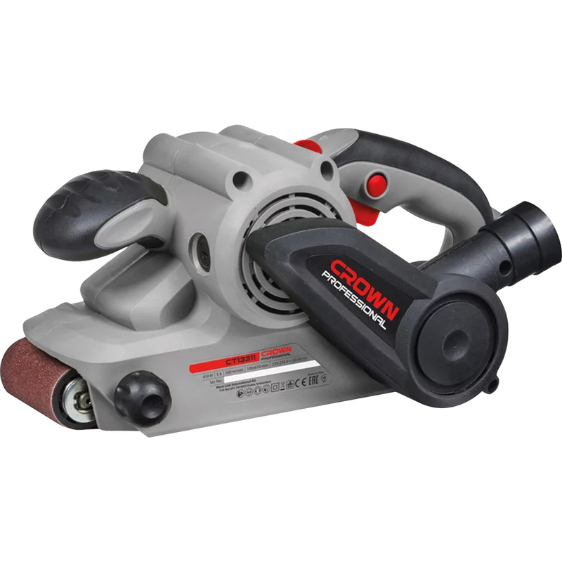 Изображение товара Ленточная шлифовальная машина Crown CT13311 810 Вт профессиональная