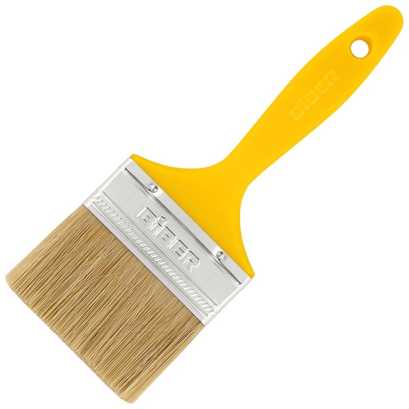 Изображение товара Кисть малярная плоская Бибер Эконом 31255 из натуральной щетины 75 мм с пластиковой рукояткой (тов-169161) Изображение товара Кисть малярная плоская Бибер Эконом 31255 из натуральной щетины 75 мм с пластиковой рукояткой (тов-169161)