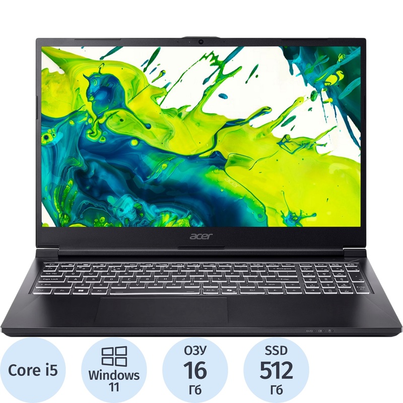 Изображение товара Игровой ноутбук Acer Aspire 7 A715 с мощным процессором и графикой RTX Изображение товара Игровой ноутбук Acer Aspire 7 A715 с мощным процессором и графикой RTX