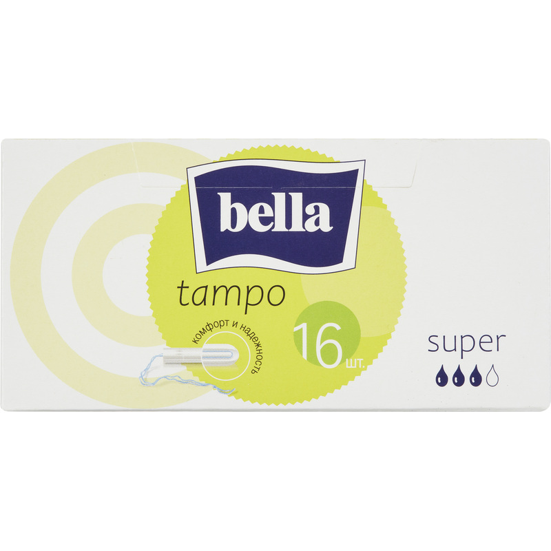 Изображение товара Гигиенические тампоны Bella premium comfort 16 штук для интенсивных выделений