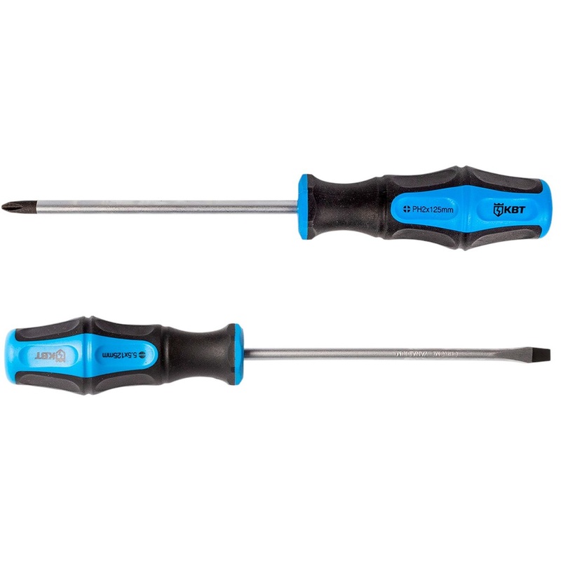 Изображение товара Отвёртка КВТ Мастер SL5.5 шлицевая 125 мм (77398)